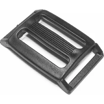 Oboustraná průvlečná spona 25, černá, PA6