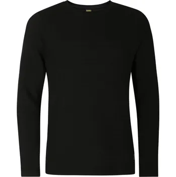 Pánské tričko Triko pánské dlouhé NAX OXAR černé Velikost: S