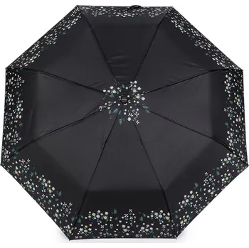 Dámský skládací vystřelovací deštník, střední, 9 černá