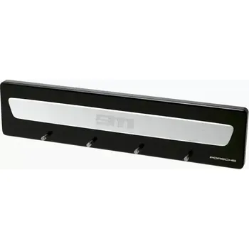 PORSCHE 911 key rack Věšák na klíče se 4 háčky v barvách sportovních vozů černá (Exkluzivní věšák na klíče od Porsche se 4 háčky a originálním krytem prahu dveří pro model 911.)