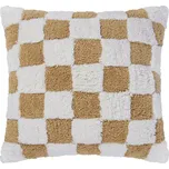 Butlers CHECKER STYLE Polštář 50 x 50 cm - hnědá