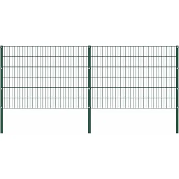 Plot ZBXL Plotový panel se sloupky železný 349 x 120 cm zelený