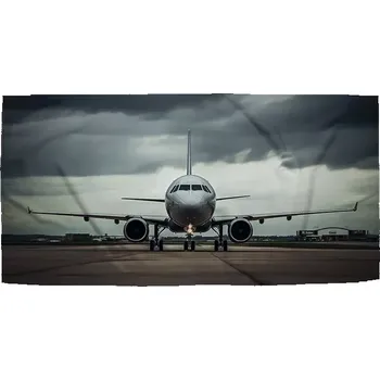 Osuška Sablio Ručník Letadlo na ranveji - 50x100 cm