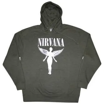 Pánská mikina Merch Nirvana: Nirvana Unisex Pullover Hoodie: Angelic Mono (x-large) XL