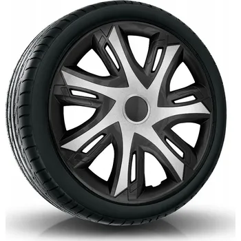 Poklice na kolo Puklice N-POWER 16" stříbrno-černé pro Kia, Mazda, Mercedes, 4 ks