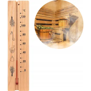 Teploměr do sauny 4living tradiční borovicový