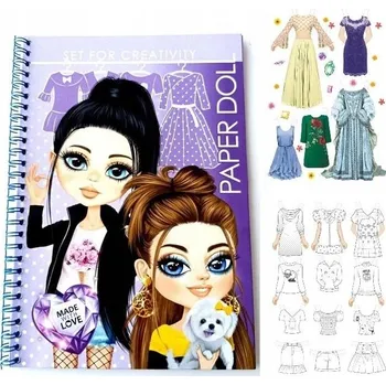 Umění Wycinanki-kolorowanki Lalki - fioletowe Kolektiv autorů