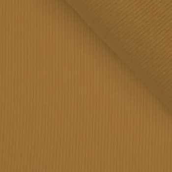 Konfekční žebrovaný úplet nový OSKAR light hořčicový № 9