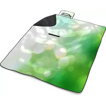 deka Sablio Plážová deka Zelená abstrakce: 200x140 cm