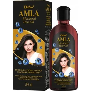 Vlasová regenerace Dabur Amla Blackseed Oil Olej z černého kmínu s Amlou 200 Ml EU