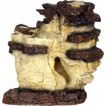 Dekorace do akvária DEKORACE DO AKVÁRIA SKÁLA JESKYNĚ ÚKRYT PRO RYBY 17X9X17CM