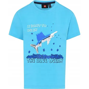 Lego Wear dětské tričko modré bavlna velikost 104