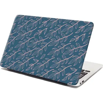 samolepka Sablio Samolepka na notebook Růžové malované lístky - 29x20 cm