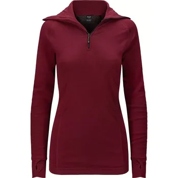 Dámské zimní triko Brynje Arctic Double Zip-Polo Wms, chianti - XL<br>42-44