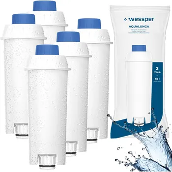 Filtr do kávovaru Filtr do vody Wessper Aqualunga pro kávovary Delonghi - 5 kusů
