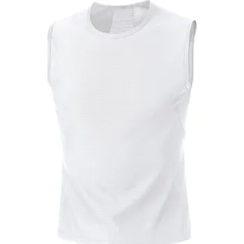 cyklistický dres GORE Cyklistické tílko - BASE LAYER - bílá