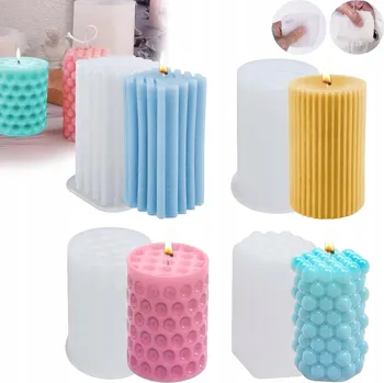 Svíčka FORMA NA SVÍČKY 4X FORMIČKY PRO VÝROBU SVÍČEK SILIKONOVÉ FORMY PRO VÝROBU