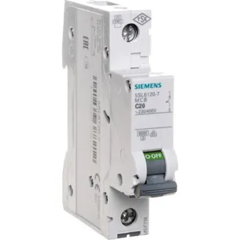 Jistič Jistič 1P C 20A 6kA AC 5SL6120-7 Siemens