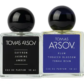 Dámský parfém Tomas Arsov SAFFRON JASMINE AMBER parfém & PLUM TOBACCO BLOSSOM TONKA BEAN parfém