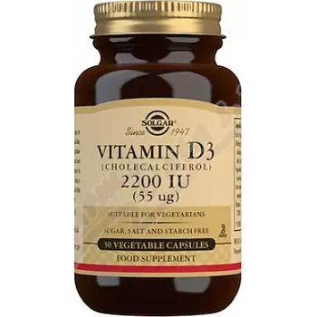 Solgar Vitamin D3 2200 IU csp.50
