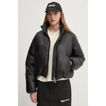 Moto bunda Kožená péřová bunda MOOSE KNUCKLES M34LL317 černá 99X, vel. L