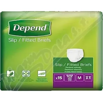 Inkontinenční vložka Depend Slip Super Plus inkont.kalhotky vel.M 15ks