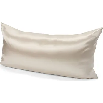 Povlak na dekorativní polštářek 717260 - Tchibo - Povlak na polštář s hedvábím - barva: béžová