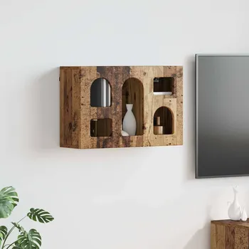 Příborník do zásuvky vidaXL Závěsná skříňka Staré dřevo 60 x 20 x 40 cm kompozitní dřevo