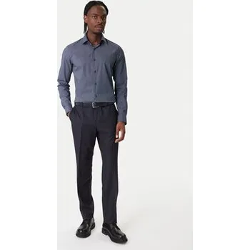 Calvin Klein Košile LV019EU083 Tmavomodrá Slim Fit 40