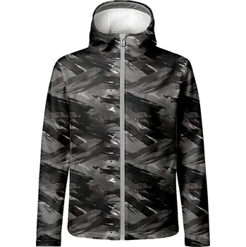 Panel se střihem 52 pánská softshell bunda abstrakt tmavý 10