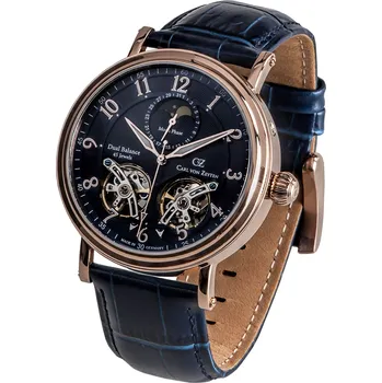 Hodinky Carl von Zeyten CVZ0054RBL Murg Moonphase Automatic 46mm