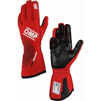 RC model vrtulníku Race gloves OMP ONE EVO FX my2026 with FIA (external seams), red