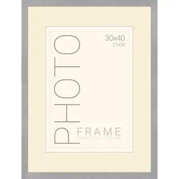 Fotoalbum SWF Fotorámeček SMC, 30 × 40 cm, dřevěný, stříbrný SWFSMC