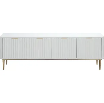 Televizní stolek TV stolek Stilig ST709 200 cm bílý/zlatý