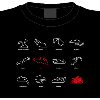 Tričko - okruhy Moto GP L