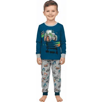 Chlapecké oblečení CHLAPECKÉ PYŽAMO S TRAKTOREM NOVINKA Barva: Petrolejšedá, Velikost: 104