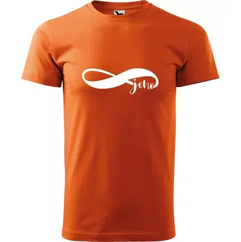 Sablio Tričko s potiskem Navždy jeho - oranžové S