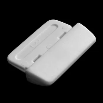 Konec popruhu 25, bílá, PE-LD