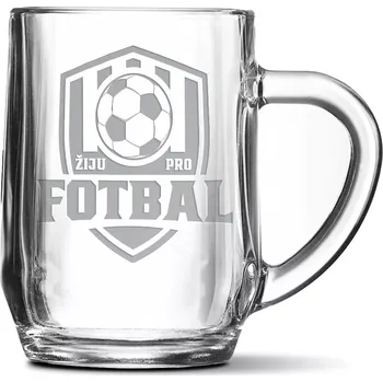 Sklenice Sablio Půllitr Žiju pro fotbal: 0,5
