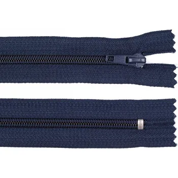 Zip Spirálový zip No 5 délka 18 cm POL, malé, 330 modrá tmavá