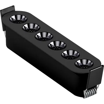 Mono LED zápustné svítidlo Ra>90 6 / Černá / 5500K