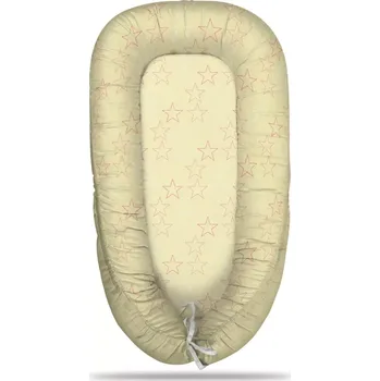 Hnízdečko pro miminko Sablio Hnízdečko pro miminko Bílé a růžové hvězdičky