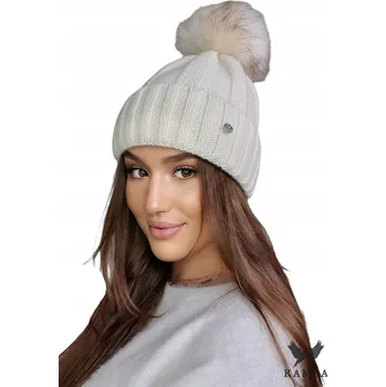 Čepice Kamea zimní čepice beanie béžová, univerzální velikost (54-60)