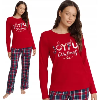 Dámské pyžamo Henderson dámské pyžamo bavlna červené, velikost XL