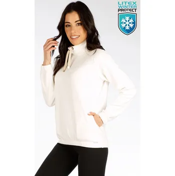 Dámská mikina Dámská mikina LITEX s dlouhým rukávem bílá Barva: Bílá, Velikost: L