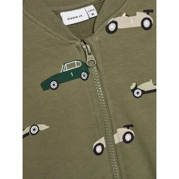 Chlapecká mikina Name it dětská mikina bavlna zelená, velikost 80