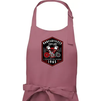 Kuchyňská zástěra Šedesátiletý poklad z původních dílů 1965 - Pánská zástěra na vaření - Univerzální velikost ( Starorůžová )
