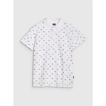 Pánské tričko 4F Polokošile pánské regular - bílé, velikost XL