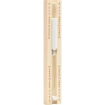 Hodiny Přesýpací hodiny do sauny, 15minutové, masivní borové dřevo