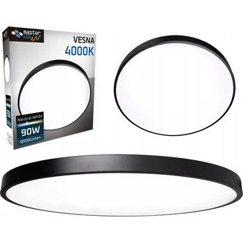 Kulatý Stropní Svítidlo Masterled 78 x 78 cm černá